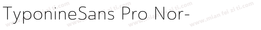 TyponineSans Pro Nor字体转换